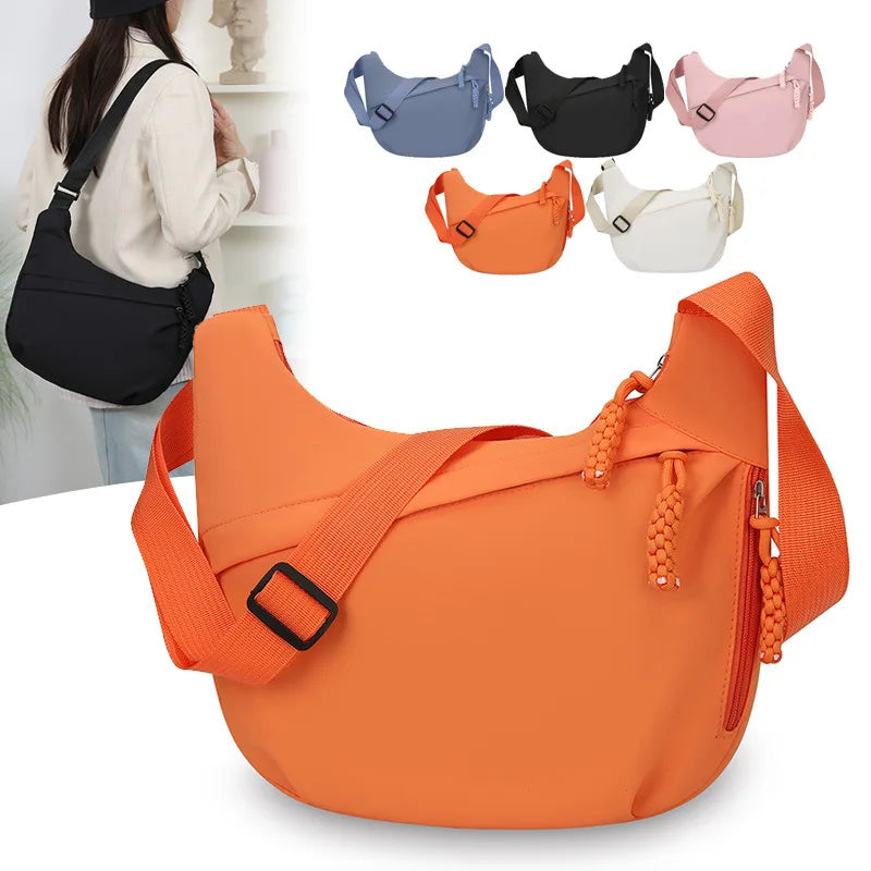 Large Capacity Nylon Crossbody Bag – Unisex Shoulder Bag