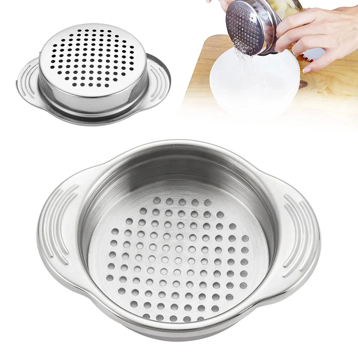 Universal Stainless Steel Can Strainer & Colander – 304 Steel