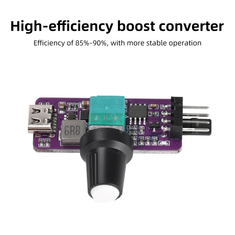 4-Pin PWM Fan Controller USB-C to 12V DIY Module | Gaqqee