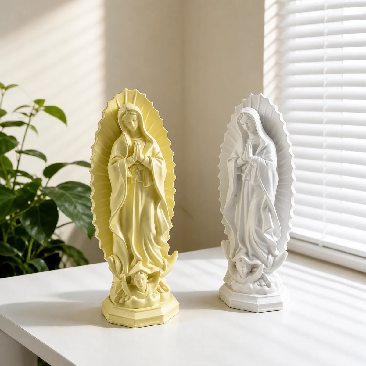 Our Lady of Guadalupe Resin Statue | Mexican Religious Decor