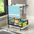 Wall-Mounted Kitchen Cloth & Sponge Rack | No-Drill Drainer