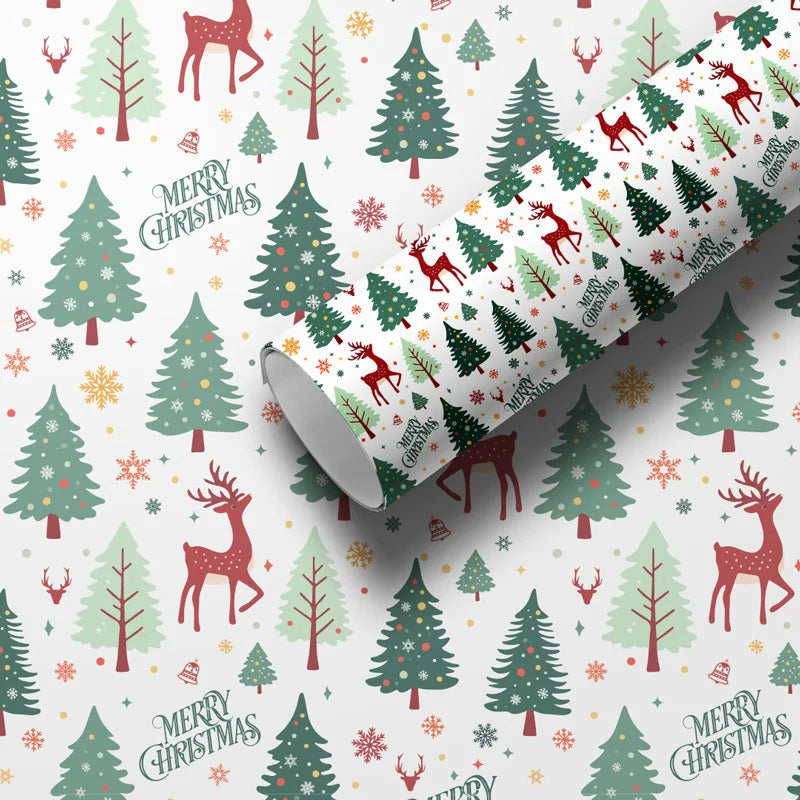 Christmas Wrapping Paper 50x70cm – Festive Holiday Gift Wrap