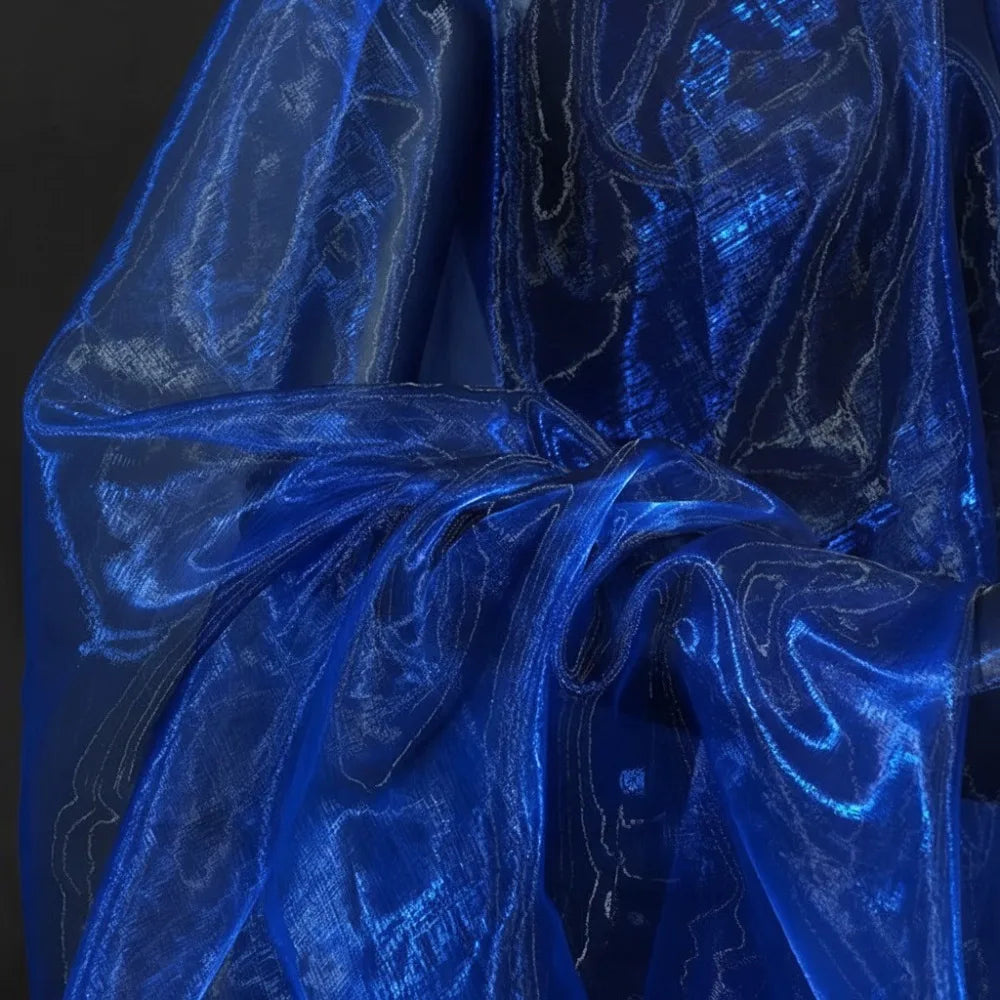 Two-Color Gradient Organza Fabric 100×150cm | Sheer Mesh