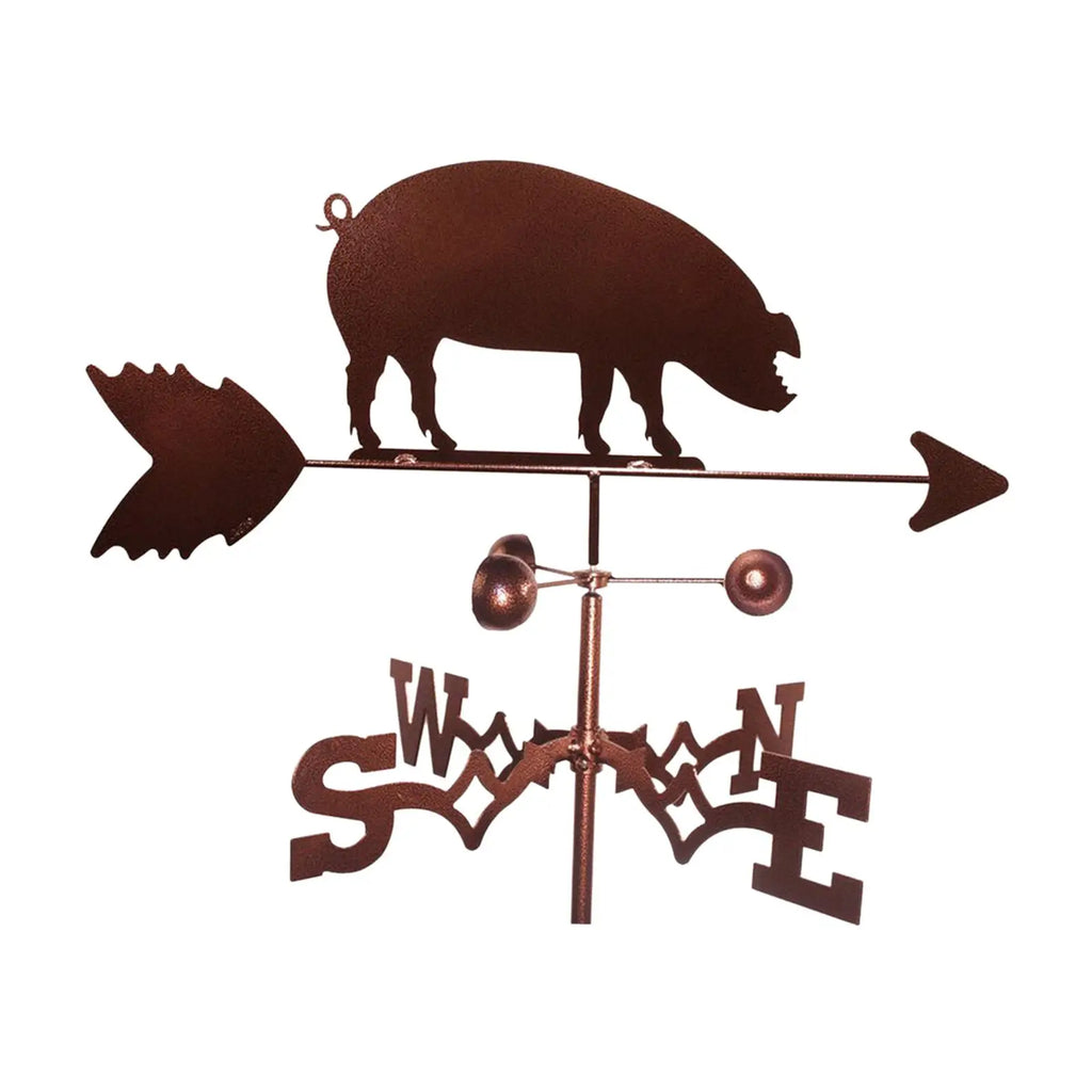 Iron Pig Weathervane Art Deco Wind Direction Indicator