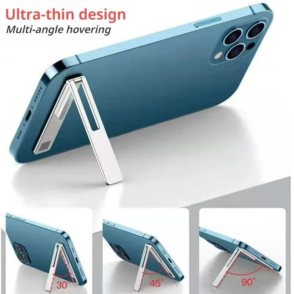 AKABEILA Ultra-Thin Metal Folding Phone Stand & Desk Holder