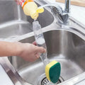 Refillable Soap Dispenser Dish Brush – Kitchen Sponge Scrubber