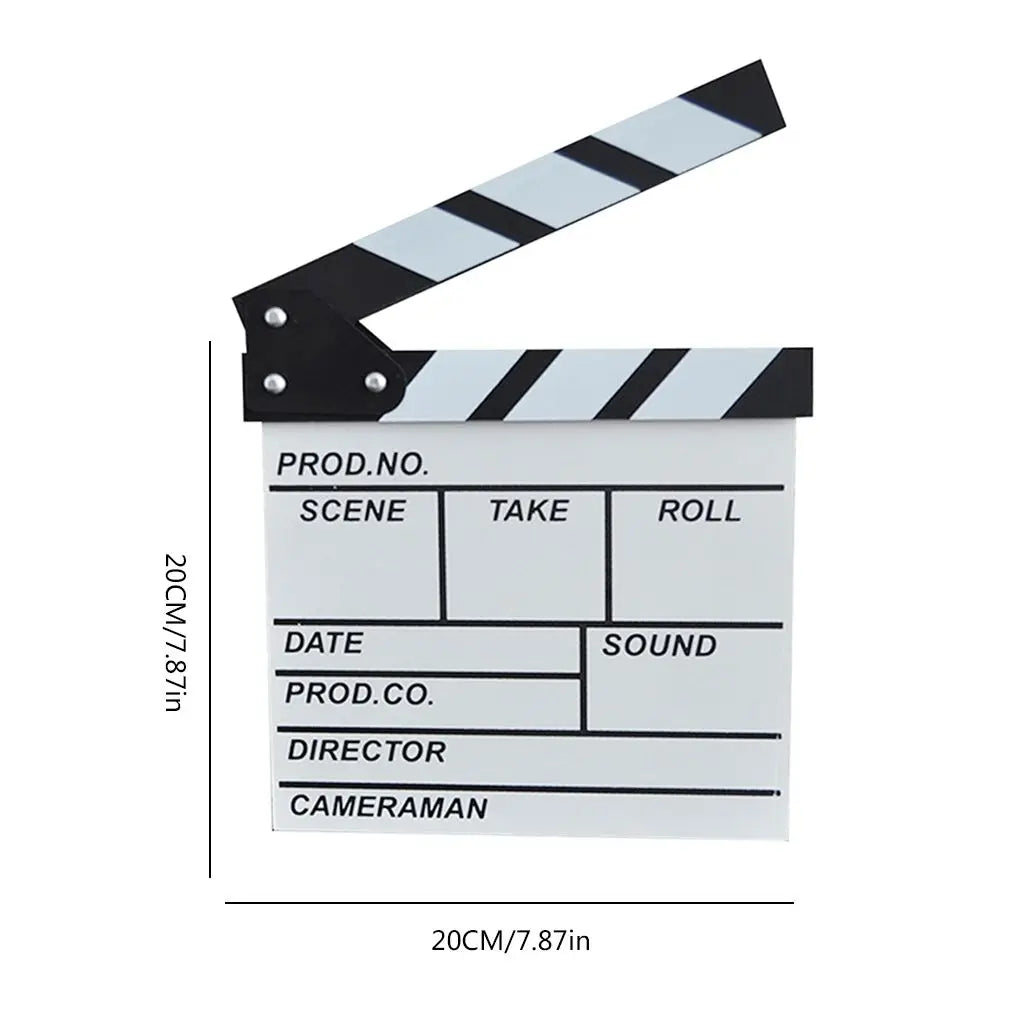 Wooden Director's Clapperboard 30x27cm – Chalk Film Clapboard