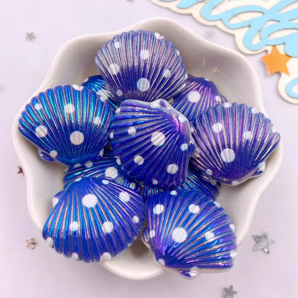 8-Piece AB Resin Flower Flatback Cabochons – DIY Jewelry & Crafts