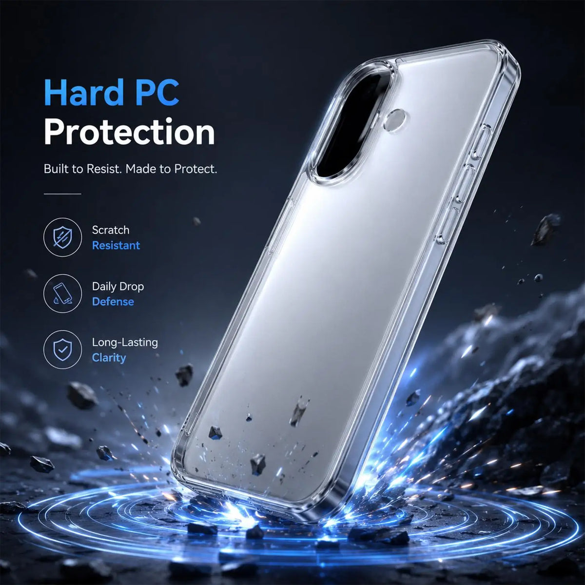 Clear PC Case for iPhone 18 / 18 Pro / Pro Max / Ultra