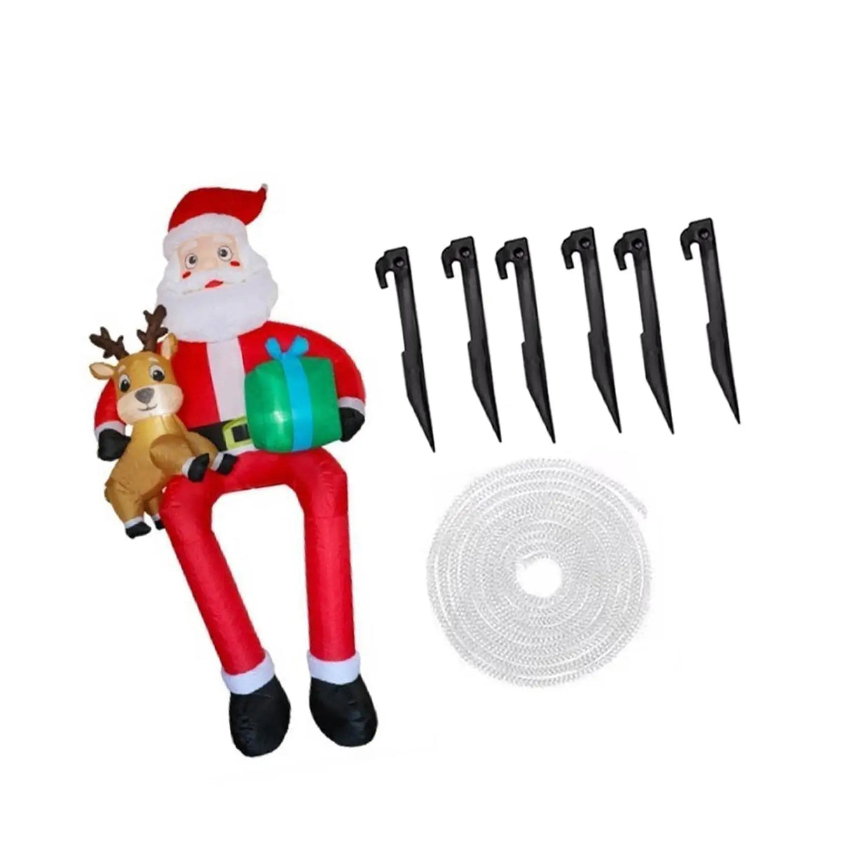 Giant LED Inflatable Santa Outdoor Christmas Yard Decoration