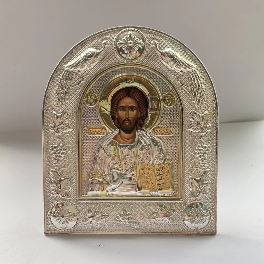 Virgin Mary & Jesus Alloy Icon – Home & Church Ornament