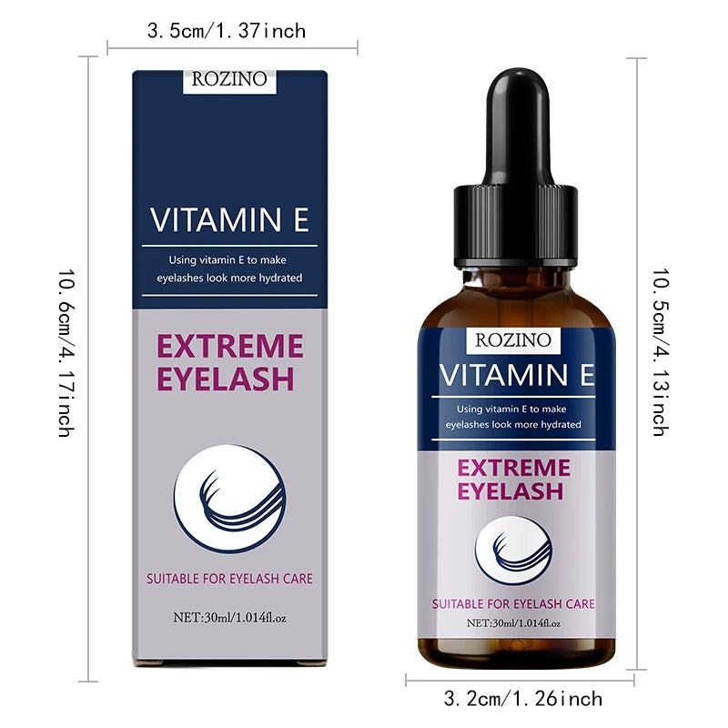 ROZINO Vitamin E Eyelash & Eyebrow Nourishing Serum Oil