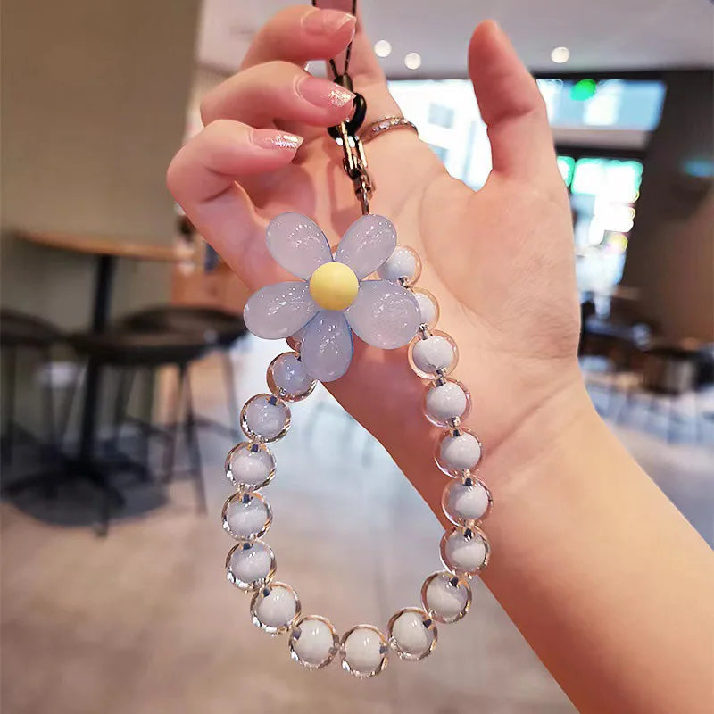Diamond Crystal Wrist Strap Lanyard for Phone Keys & ID Card