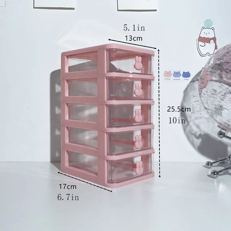 Transparent Stackable Drawer Organizer | Modular PP Storage Box