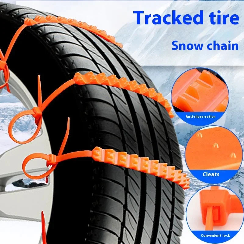 Nylon Tire Snow Chains – Universal Anti-Skid Winter Traction