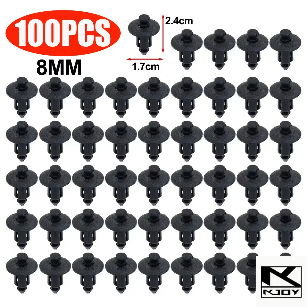 U-Type Bumper Splash Shield Clips 6/7/8mm – 50/100 PCS
