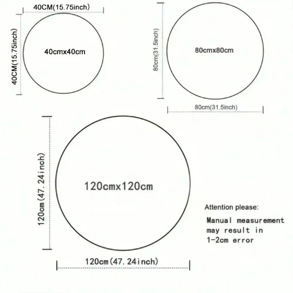 Round Area Rug – Modern Minimalist Polyester Floor Mat