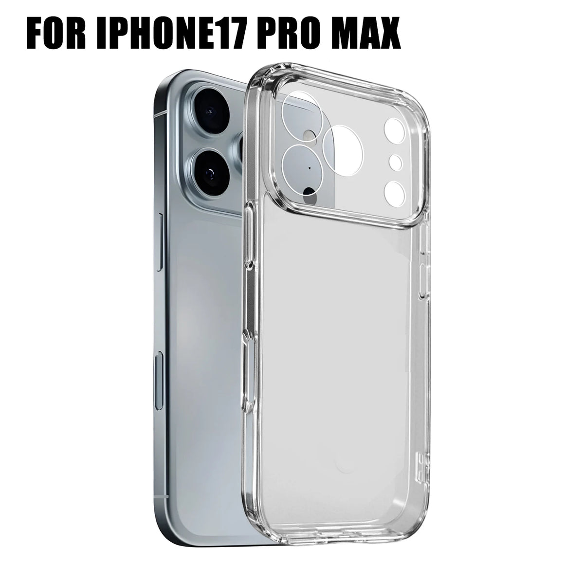 Transparent Shockproof TPU Case for iPhone 17 / Pro Max / Air