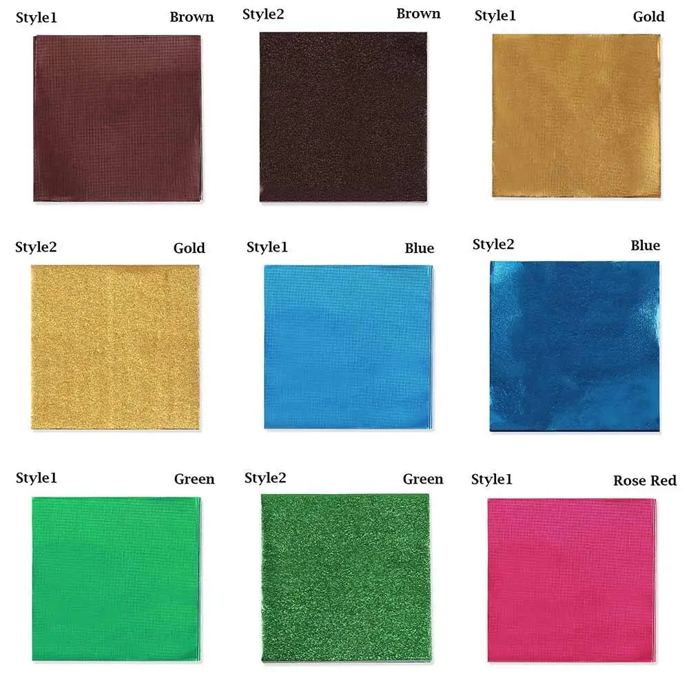 100pcs Colored Aluminum Foil Candy Wrappers | Party & Wedding
