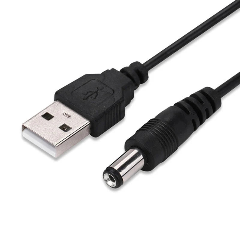 USB to DC 5.5x2.1mm Cable 1M – 5V Power Supply Charging Cord