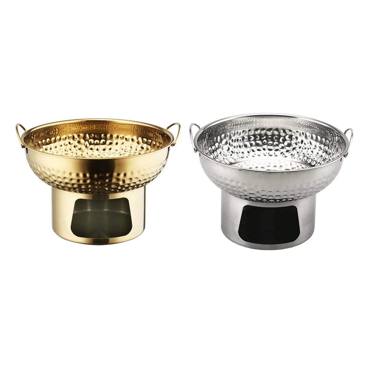 Stainless Steel Thai Tom Yum Hot Pot 18cm | Hammered Texture