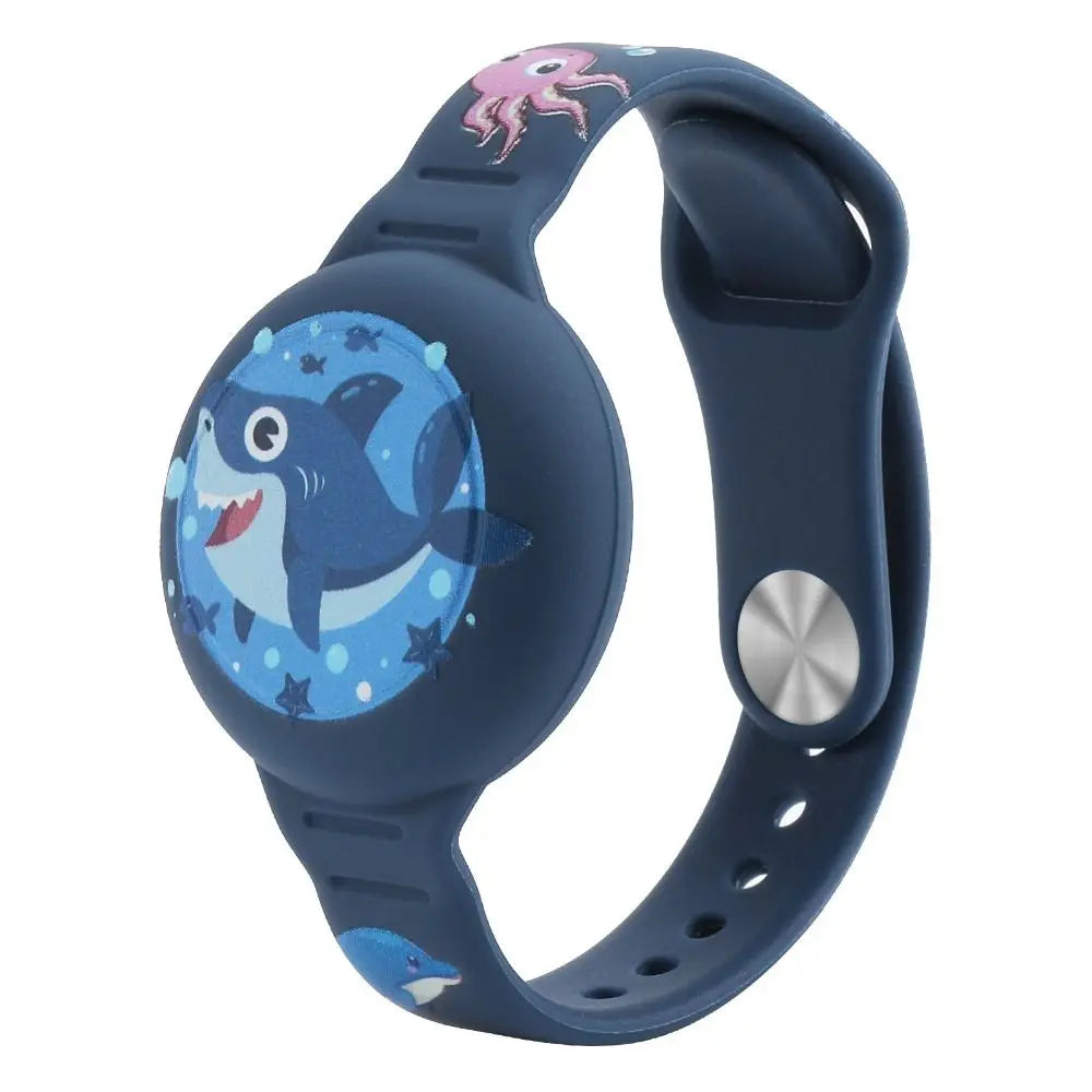 Silicone Kids AirTag Wristband – Waterproof Tracker Case
