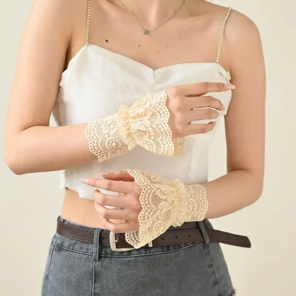 Detachable Hollow-Out False Sleeve Cuffs | Women's Wrist Cuffs