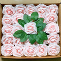 25-Piece PE Foam Artificial Roses with Stems – Fake Flower Décor