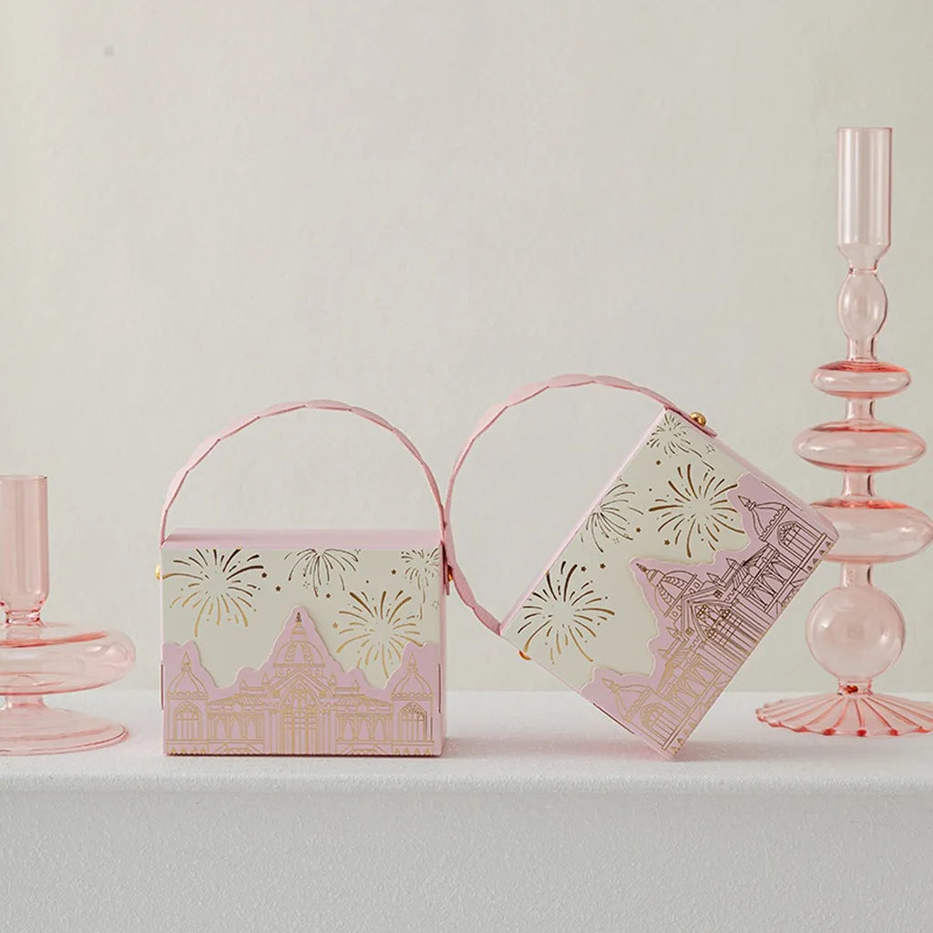 Elegant Wedding Favor Box – Foldable Cardstock Candy Gift Box