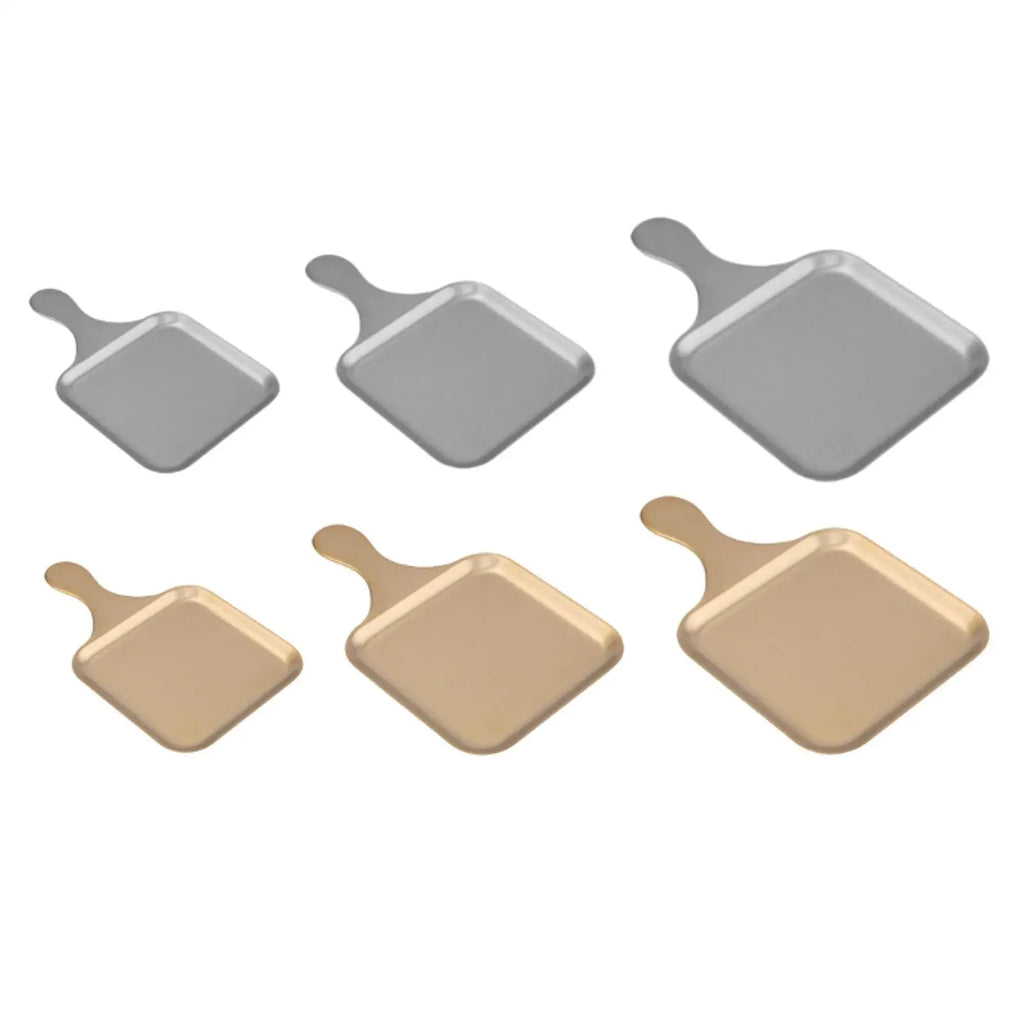 Stainless Steel Serving Tray with Handle | Steak & Food Plate