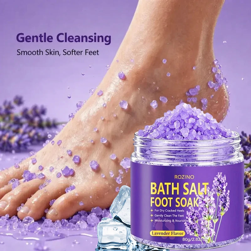 ROZINO Lavender Foot Bath Salt – Moisturizing Sea Salt Soak