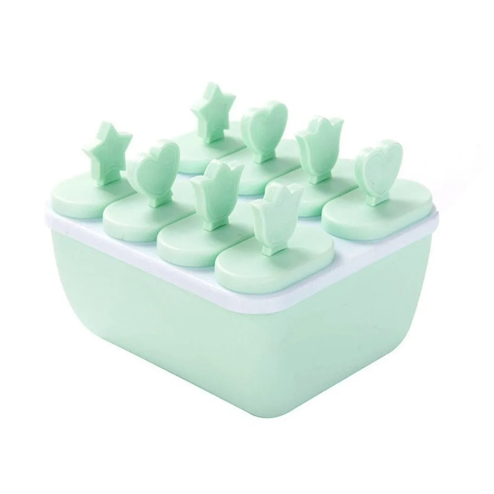 Reusable Popsicle Mold with Lid & 8 Sticks | Food Grade