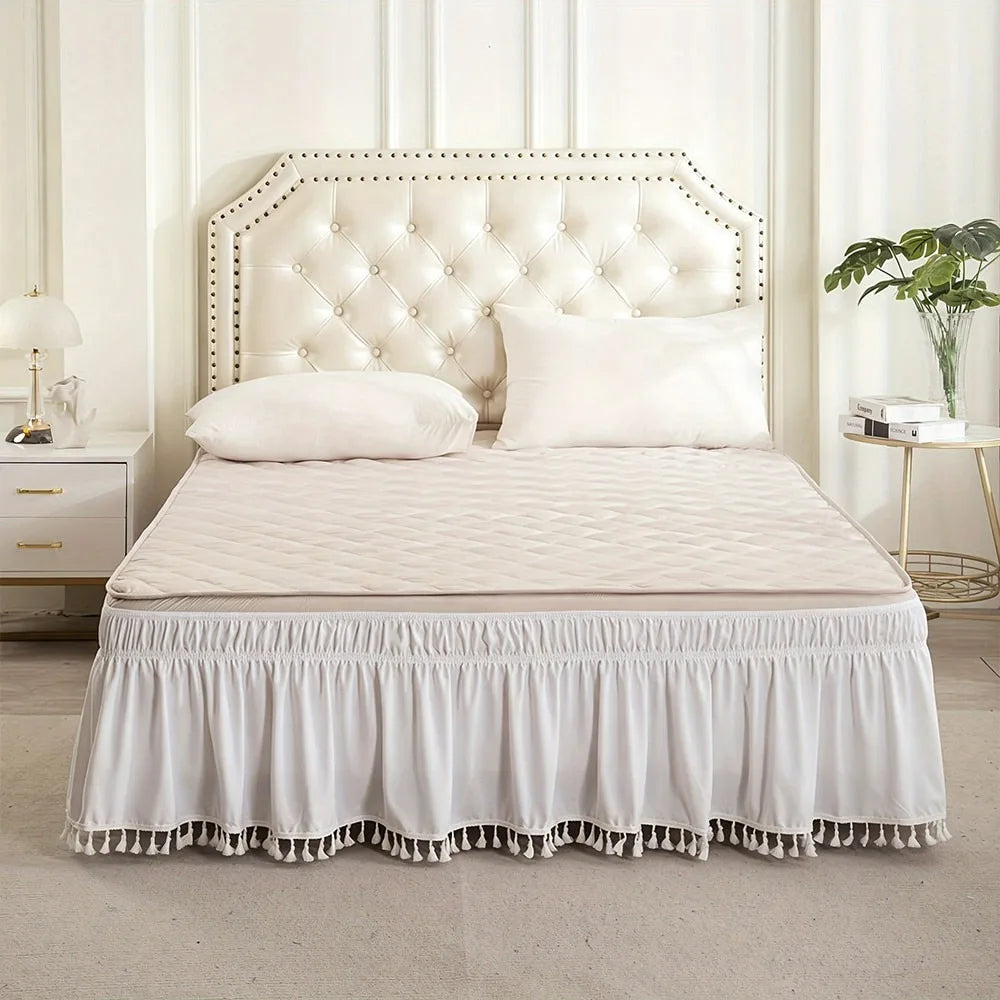 Solid Color Bed Skirt – Fade & Wrinkle Resistant Polyester