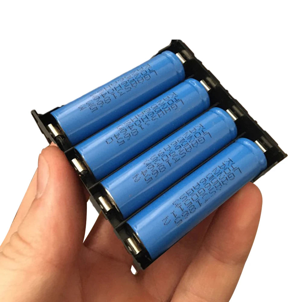 18650 Battery Holder Case – 1/2/3/4 Slot DIY Storage Box
