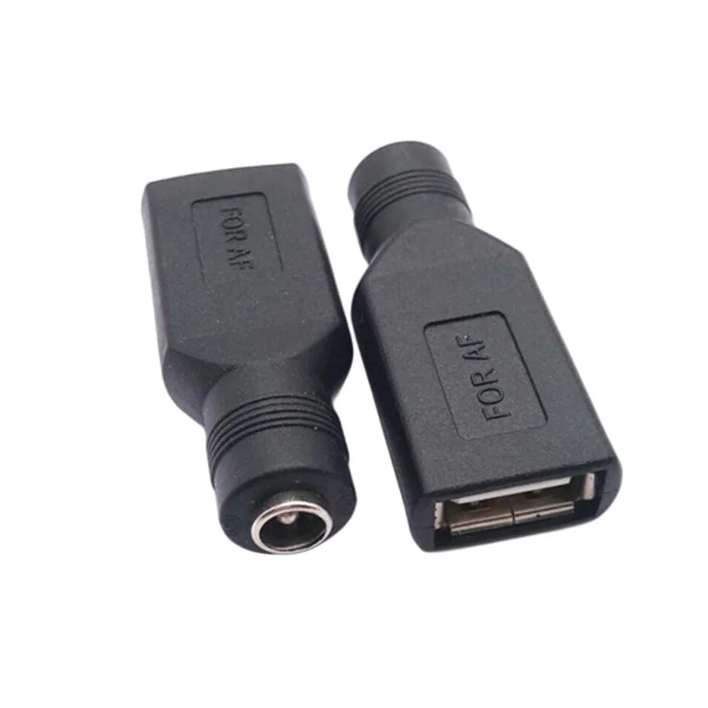 USB to DC 5.5x2.1mm Female Adapter – Power Converter