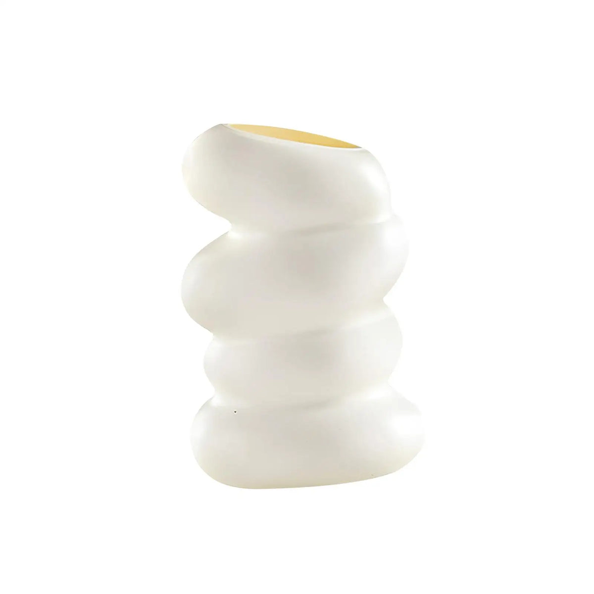 Minimalist Spiral Vase – Modern Plastic Flower Vase Décor