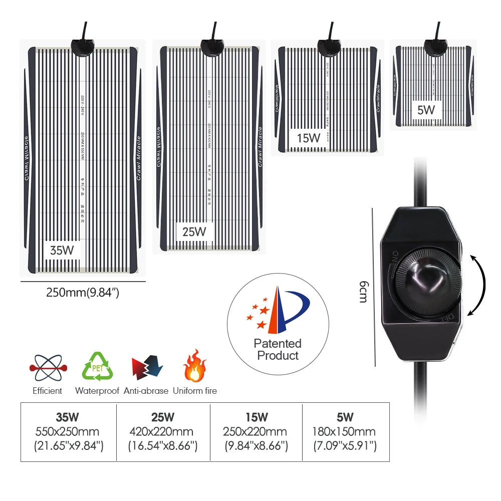 Graphene Heating Pad for Plants & Pets | Adjustable Temp