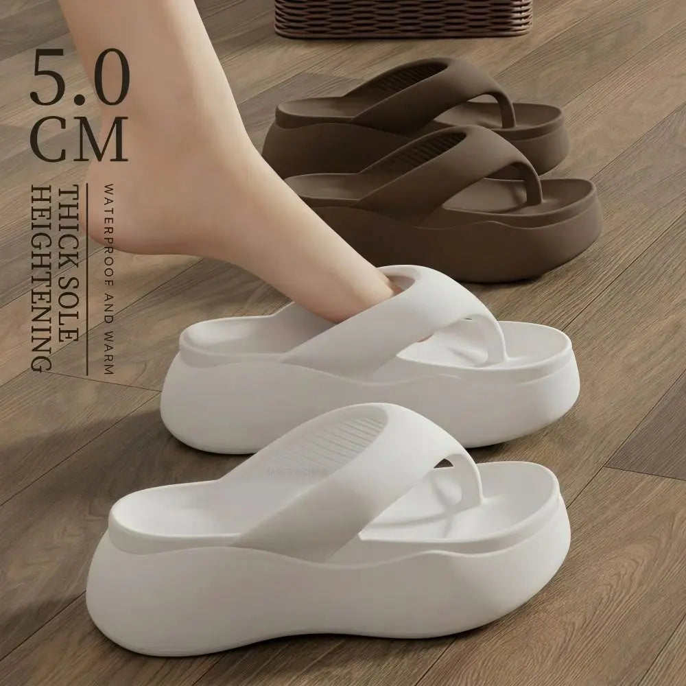 Women's 5CM Platform Flip Flops – Lightweight EVA Slippers