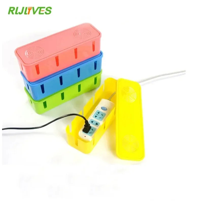 Power Strip Storage Box – Dustproof Cable Manager Cover