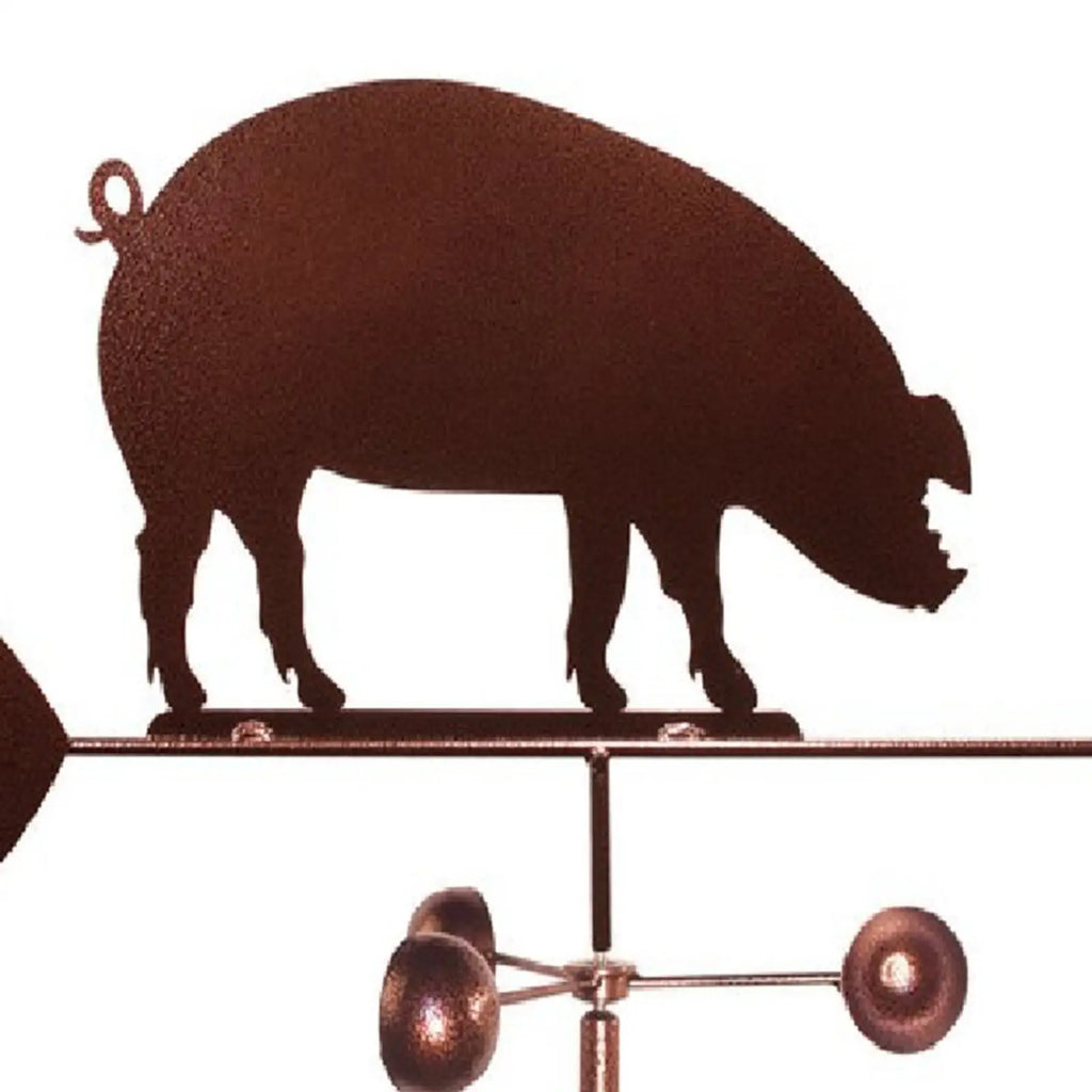 Iron Pig Weathervane Art Deco Wind Direction Indicator