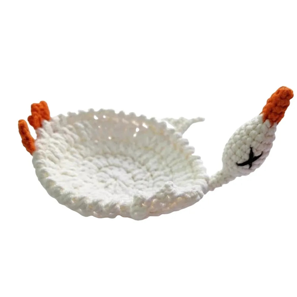 Handmade Crochet Animal Coaster – Knitted Cotton Drink Mat