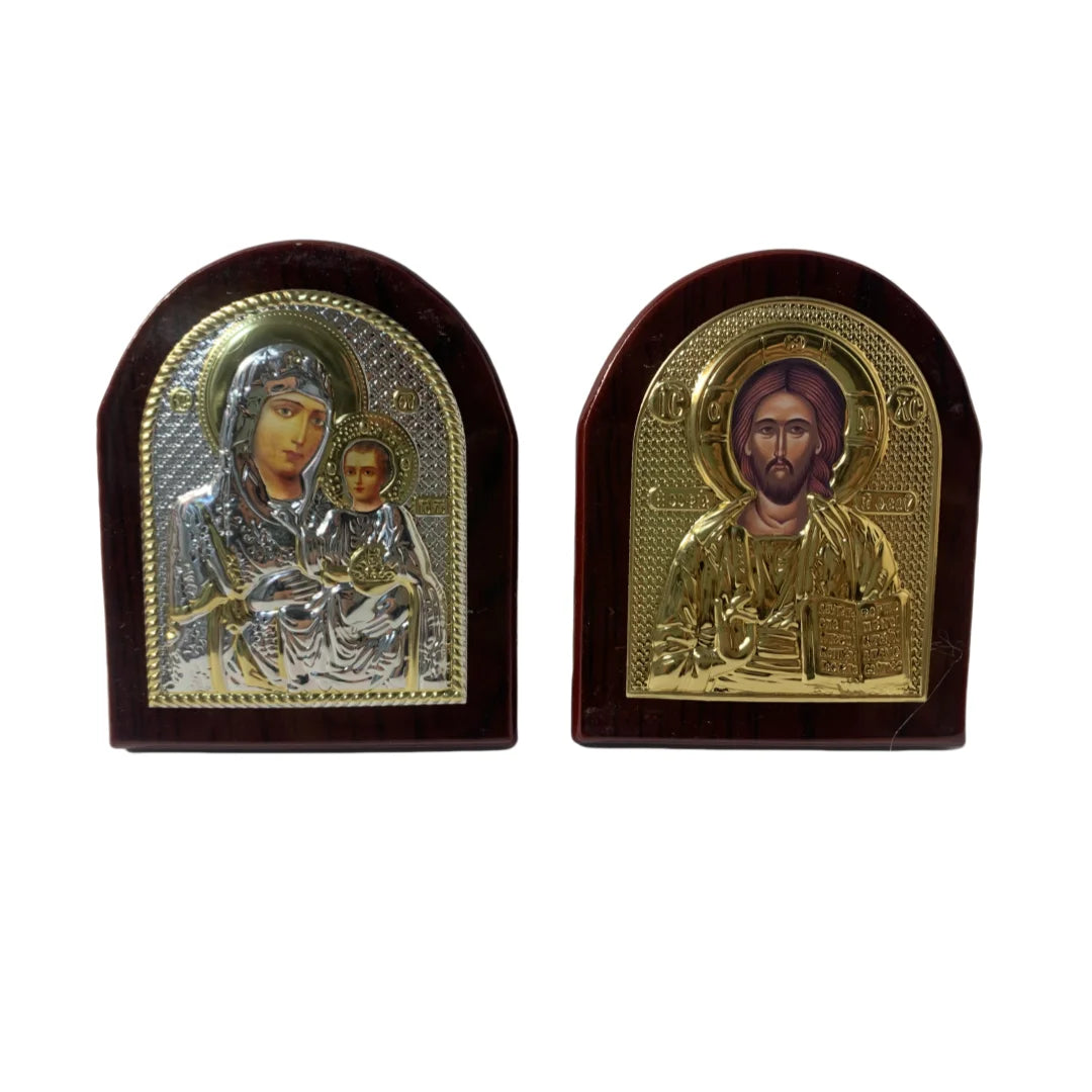 Orthodox Wooden Virgin Mary Icon – Home & Church Décor
