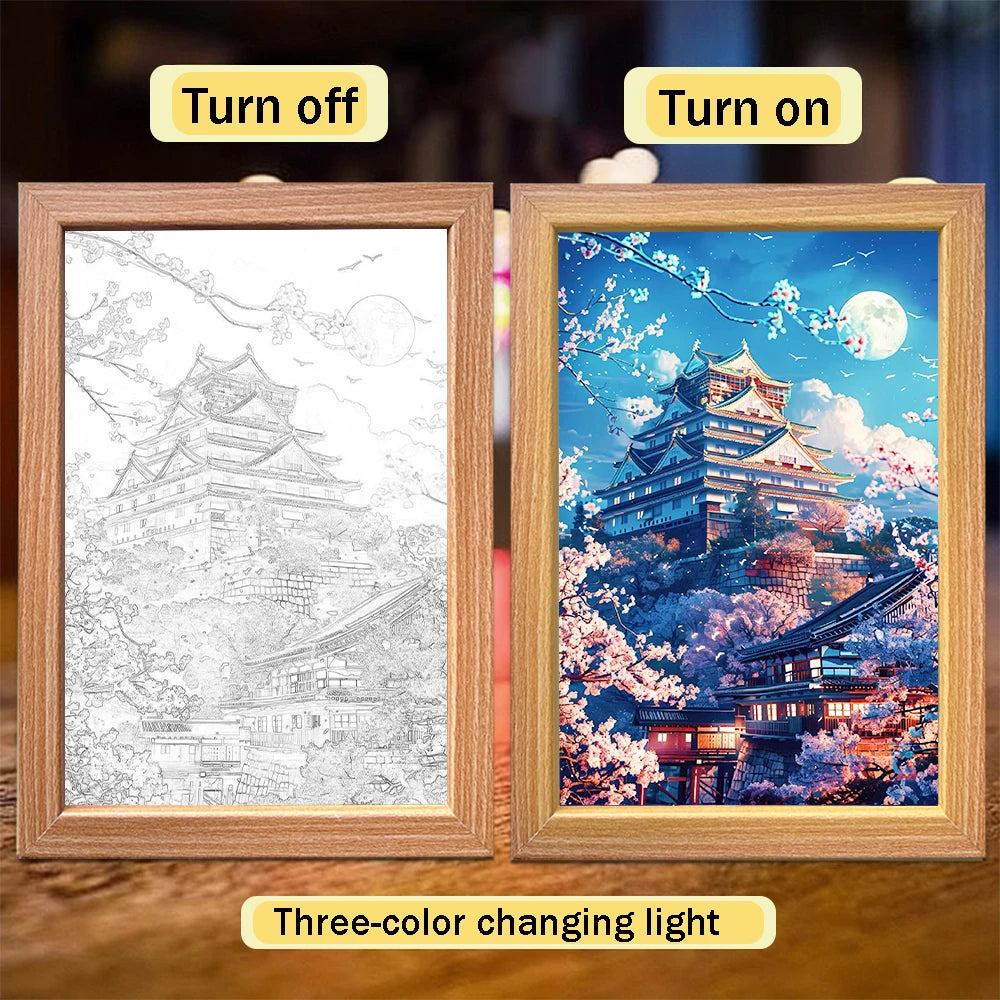 Tokyo Japan LED Light Painting – 2-in-1 Wall & Desk Lamp