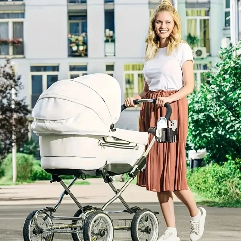2-in-1 Stroller Cup & Phone Holder | Universal Bottle Bracket