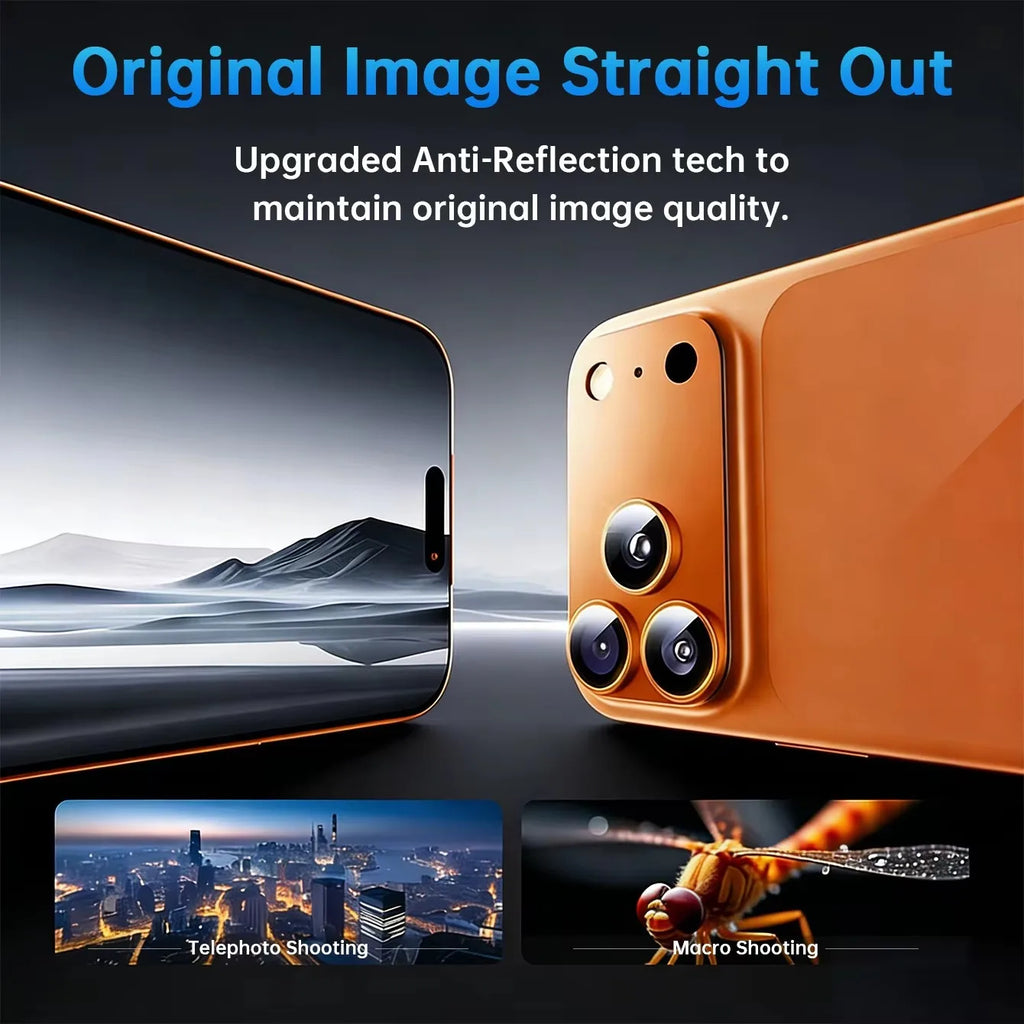2-Pack iPhone 17/18 Pro Max Camera Lens Protector Metal Frame