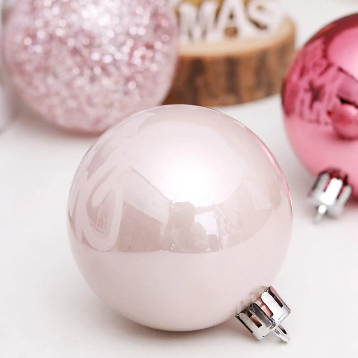 30-Piece Shatterproof Christmas Ball Ornaments – Glitter Set