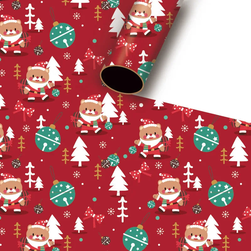 Christmas Gift Wrapping Paper 50x70cm – Festive Holiday Wrap