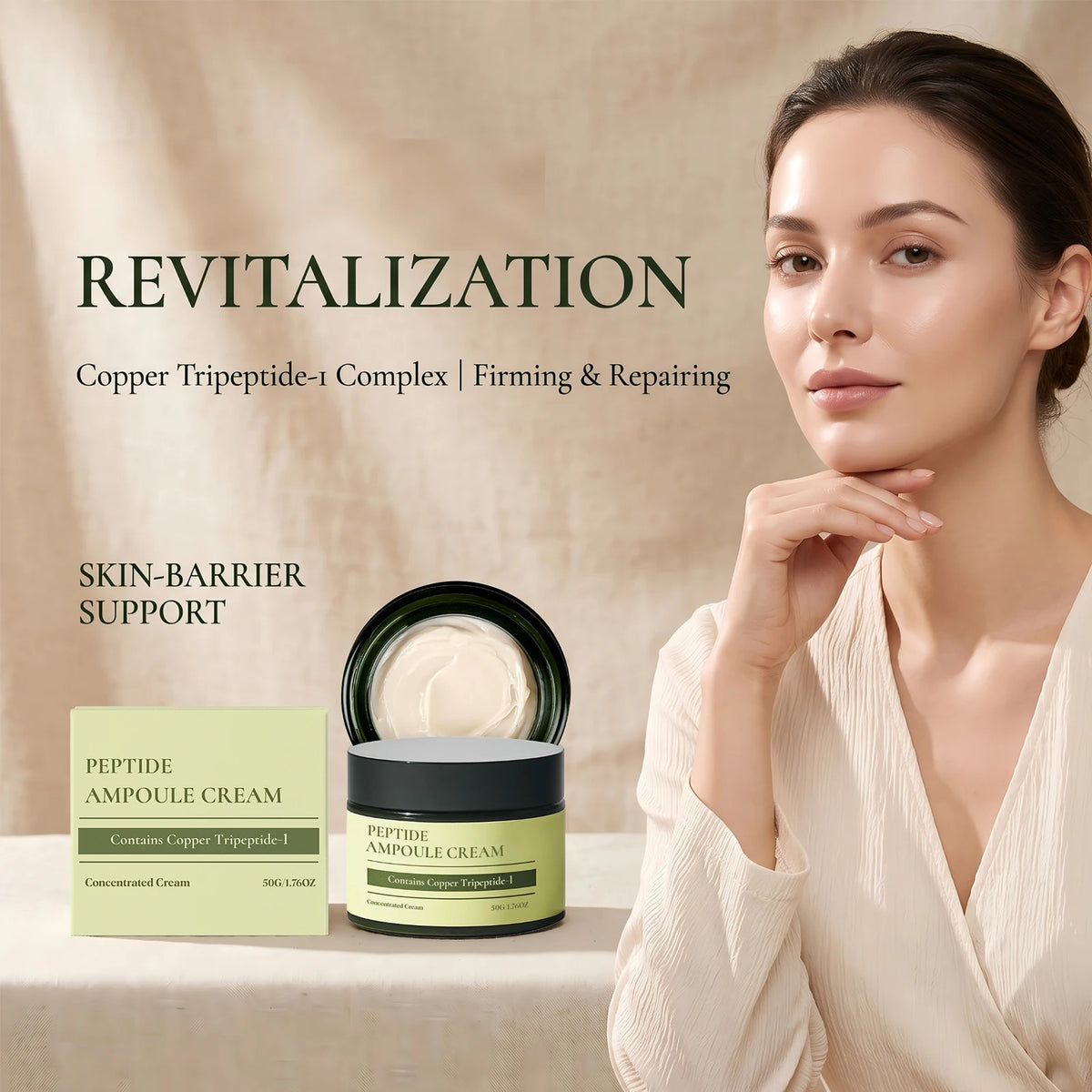 Copper Peptide Face Cream – Firming, Brightening & Hydrating