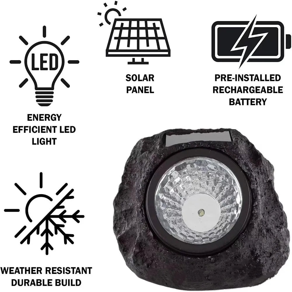 Solar Rock Garden Light – Waterproof Outdoor Lawn Lamp