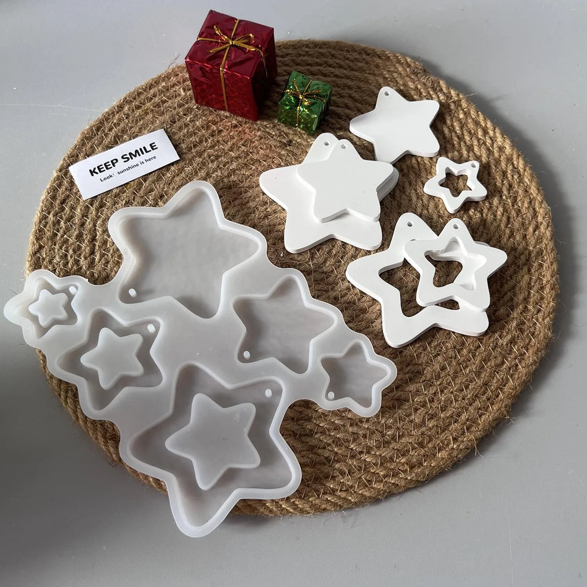 Hollow Pentagram Silicone Mold – DIY Resin Ornament & Pendant